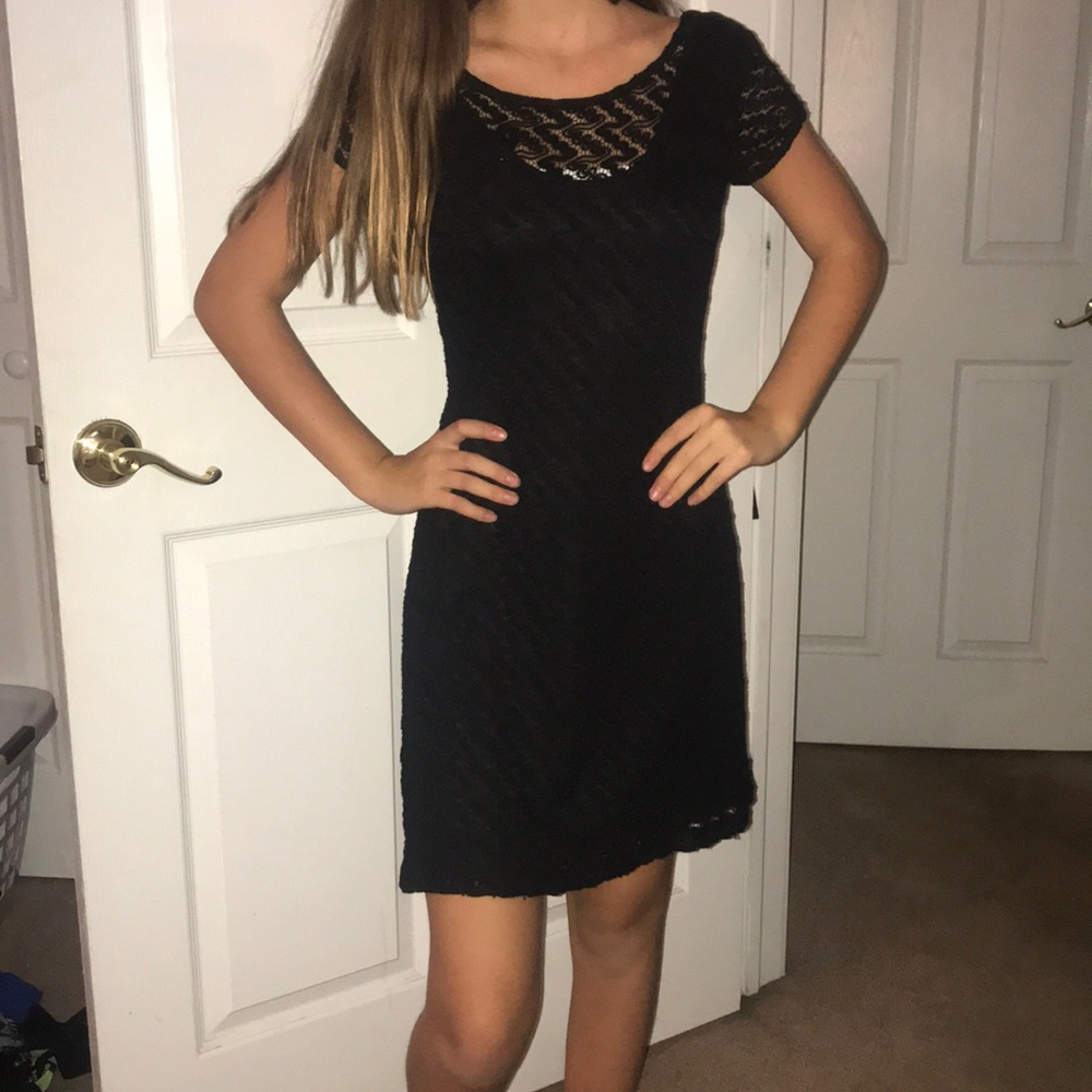 Black cocktail dress
